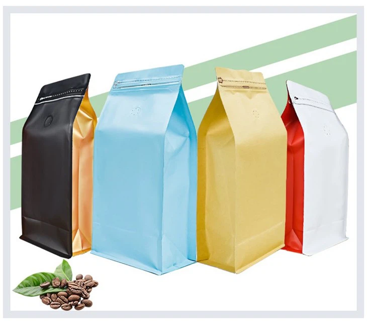 Bagiau Papur Kraft wedi'u Lamineiddio Gyda Zipper