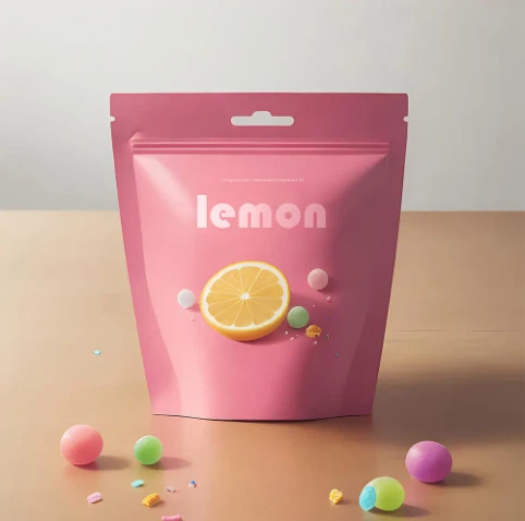 Cwdyn Bwyd Plastig Poblogaidd Zipper Pouch Plastig Custom Patrwm Pacio Bagiau Bwyd Plastig